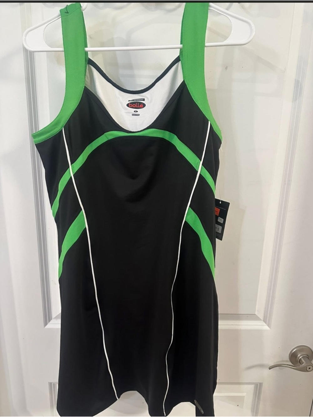 Bolle Black & Green Athletic dress no shorts underneath